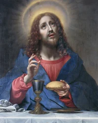 Christus segnet das Brot